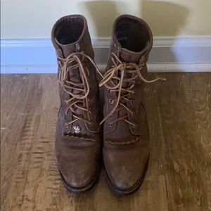 Vintage lace-up boots